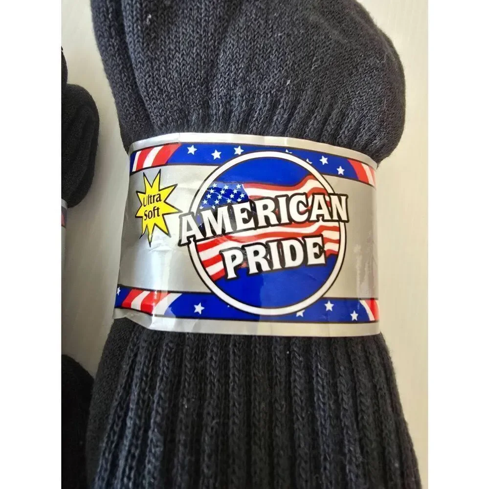 American Pride Tube Socks Sz 10-13